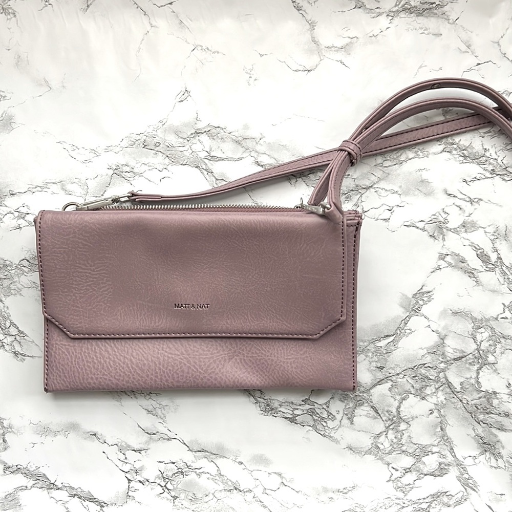 Matt & Nat Vegan Leather Crossbody bag with detachable strap